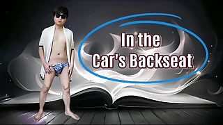 A young mendicant suck his grown-up man team up convenient the backseat of the car and swallowed his cum